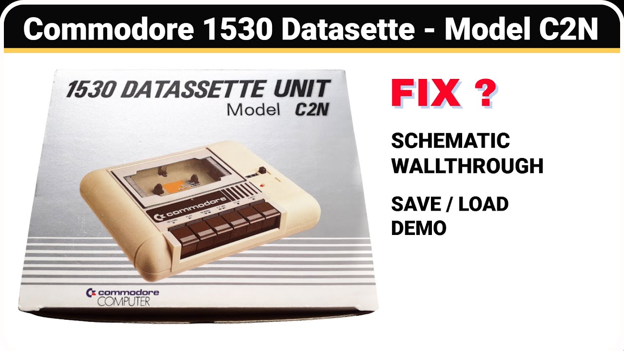 Commodore 1530 C2N Datassette  :  REPAIR / FIX / RESTORE