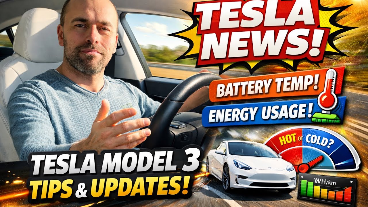 Tesla Model 3 | Battery Temperature, Consumption & Tesla News