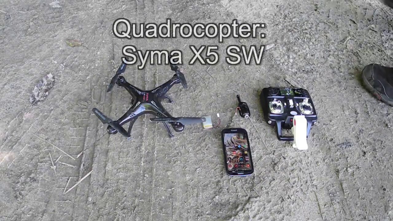 Quadrocopter-Drohne Syma x5 sw (ready to fly): Outdoortest der FPV-WIFI-Kamera