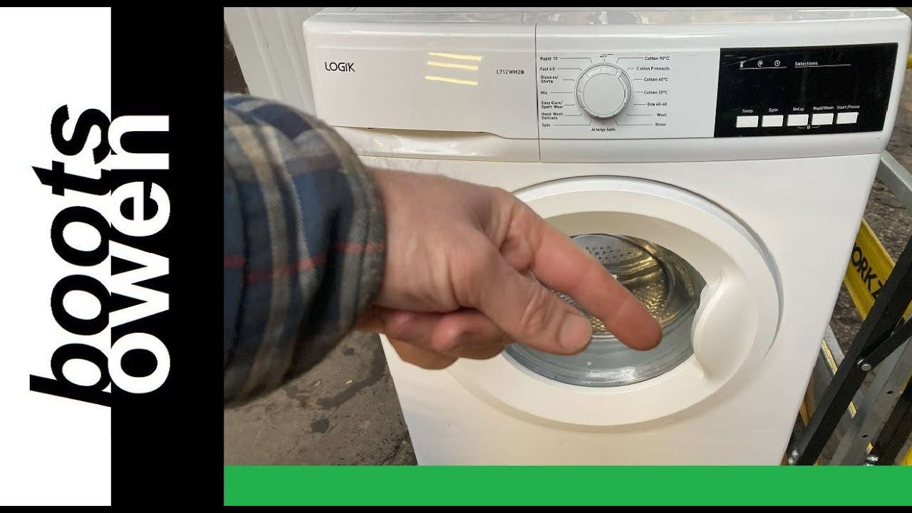 How to check the filter on a Logik Currys L712WM20 washing machine