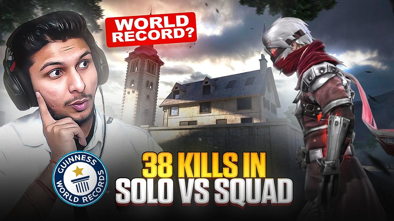 First Time❗️I Broke My Record with 38 Kills in Solo Vs Squad | Is this a World Record❓🌎