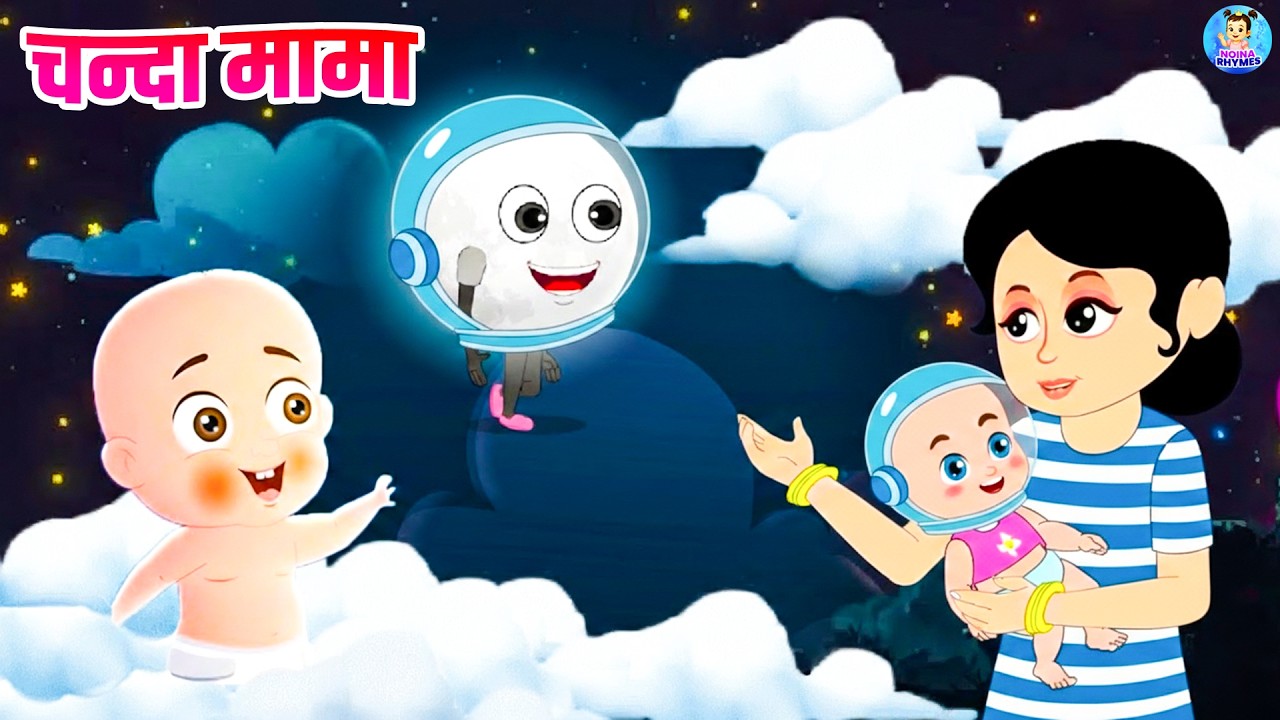 चंदा मामा दूर के Chanda Mama Door Ke I Hindi Rhymes For Children | Hindi Kids Poem #kidssongs