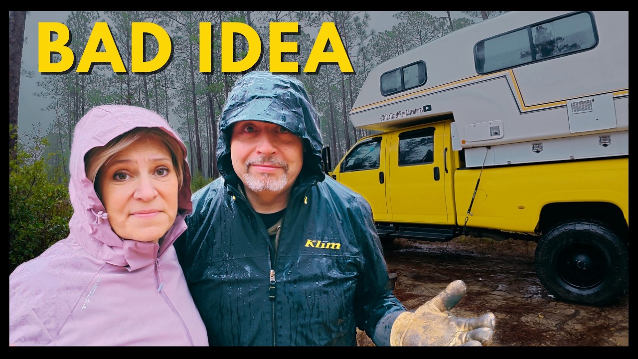 Cornered by A Storm In Our Truck Camper: Only One Shot to Get Out!