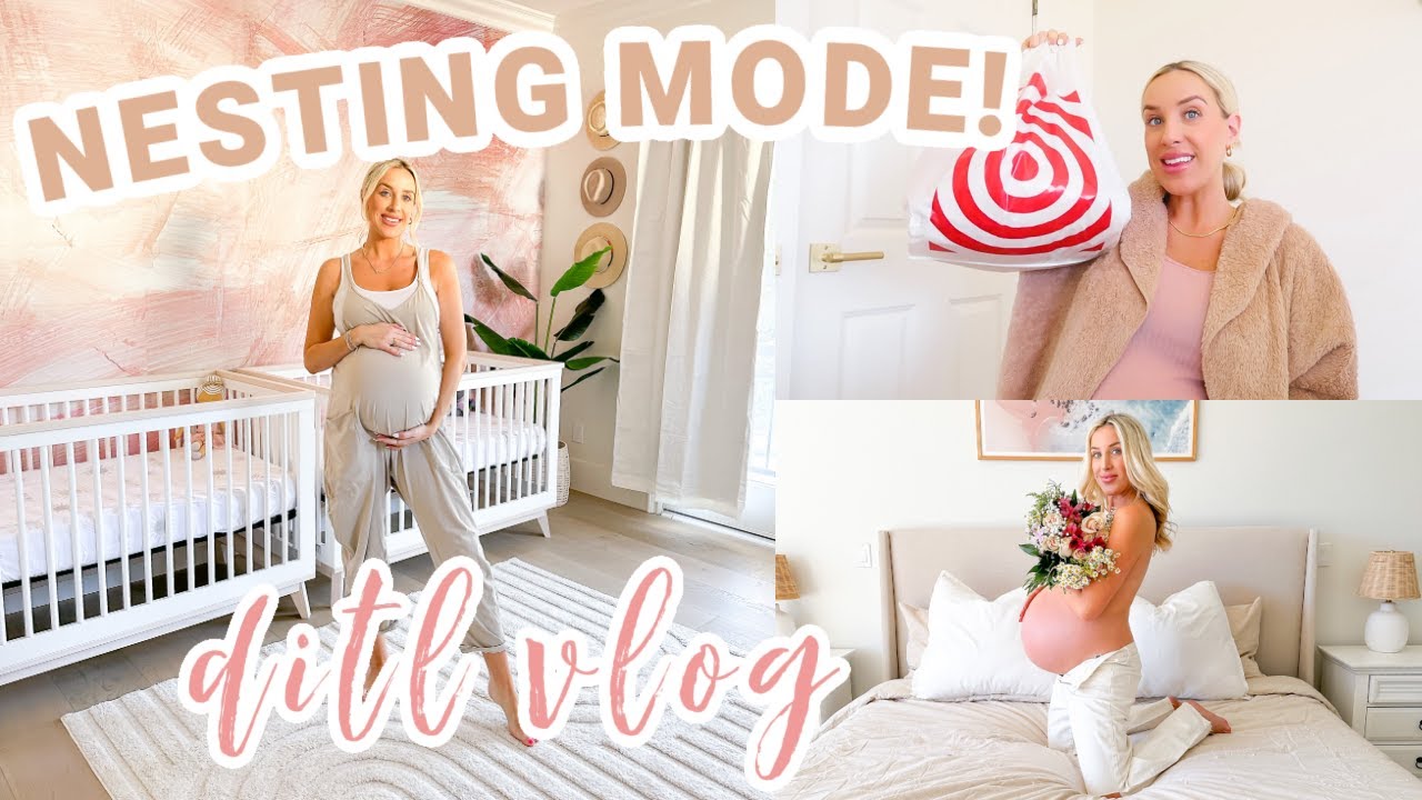 NESTING MODE VLOG! day in the life prepping for babies | Olivia Zapo