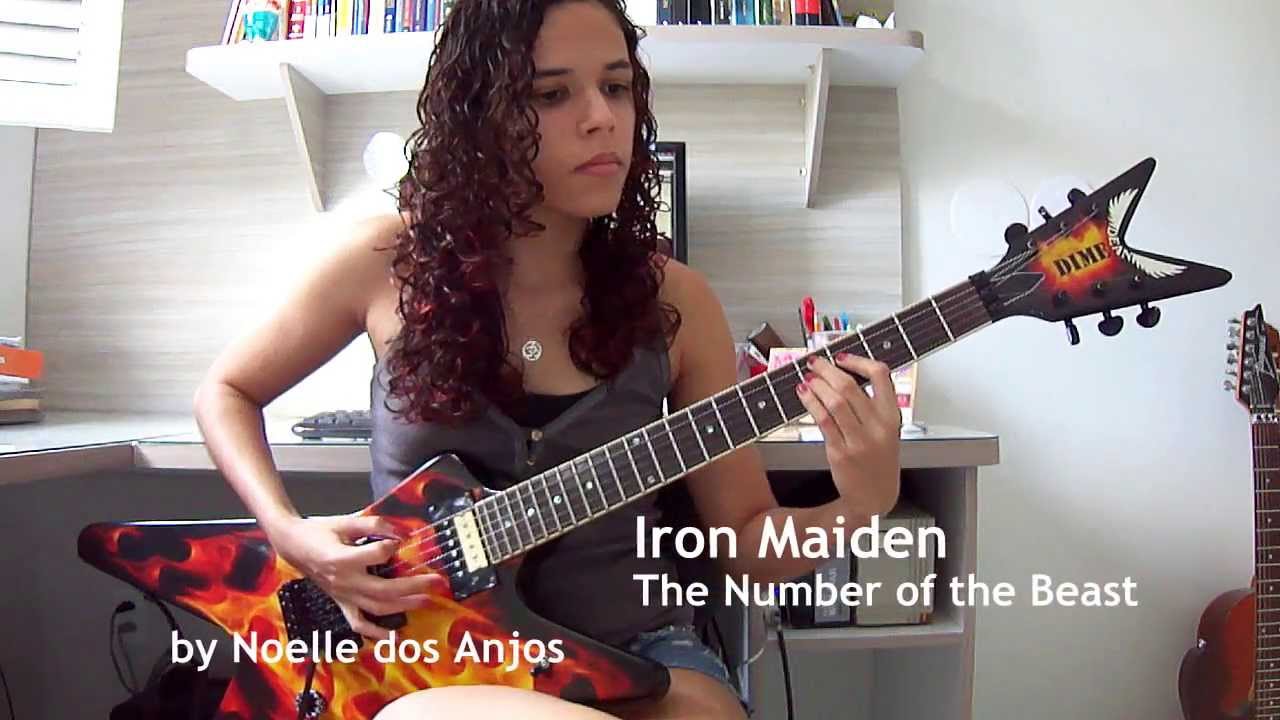 Iron Maiden - The Number of the Beast Guitar Cover (by Noelle dos Anjos)