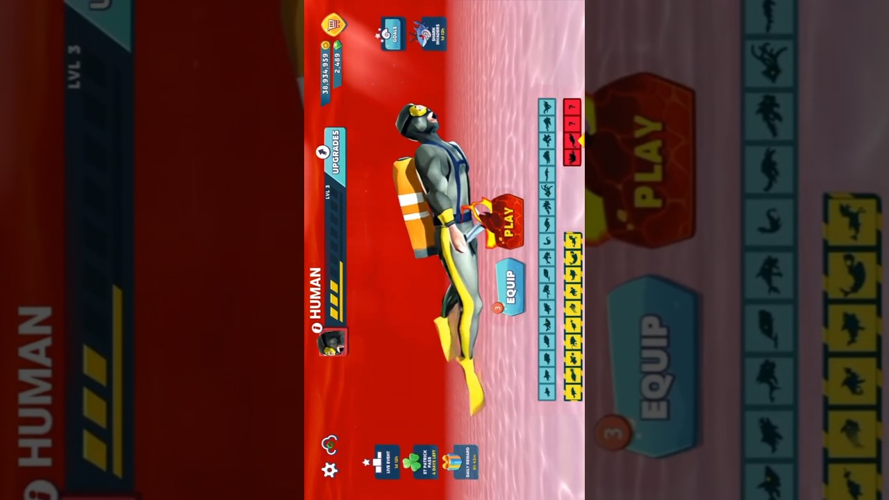 HUMAN MODE PLAYABLE IN HUNGRY SHARK EVOLUTION 