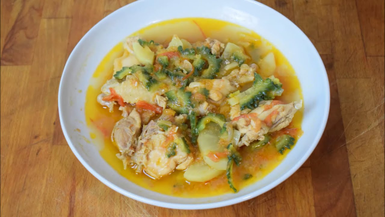Kinamatisang Manok with Ampalaya