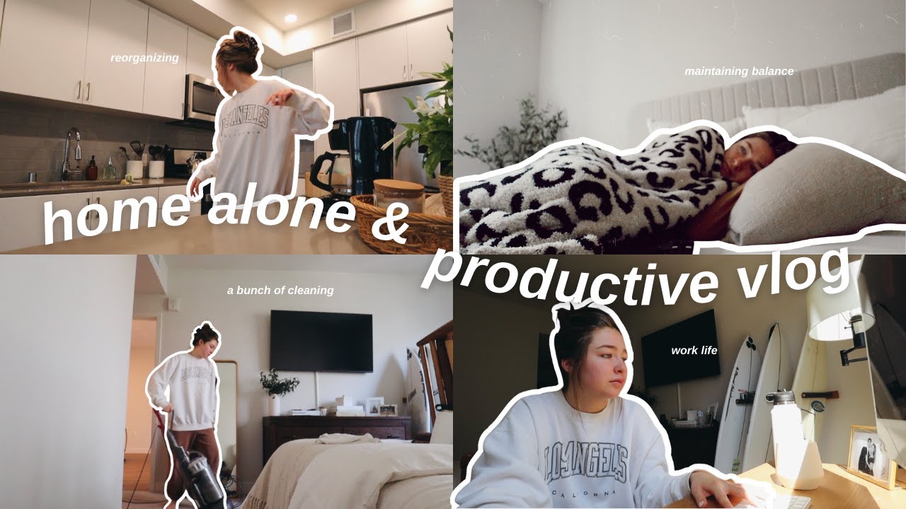 productive vlog: home alone, deep cleaning & reorganizing the apartment, nail appointment, etc. ☼