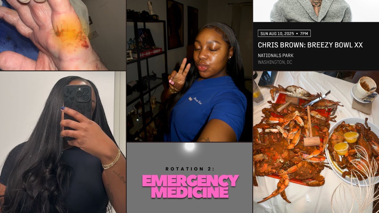 VLOG | EMERGENCY MED | DERM APPT | CRAB DATE | CHRIS BROWN!!