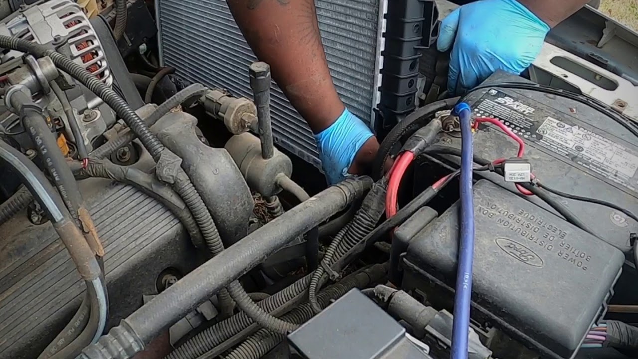 Radiator replacement on the Crown Vic