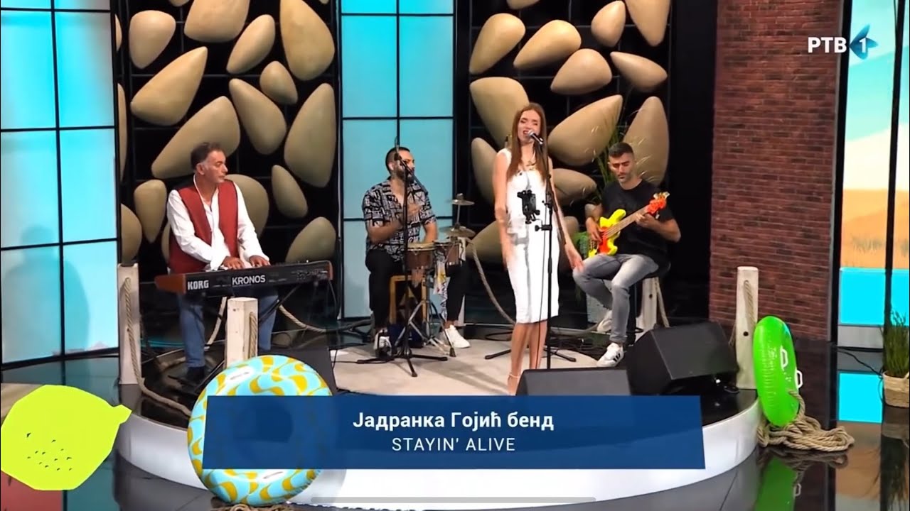 Jadranka Gojić - Stayin’ Alive (uživo RTV) - emisija “Letnje Šeme” (Bee Gees cover)