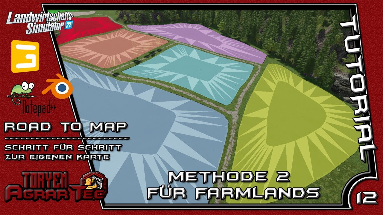 LS22 - Road2Map - Mapping Tutorials - Weitere Methode für die Farmlands malen
