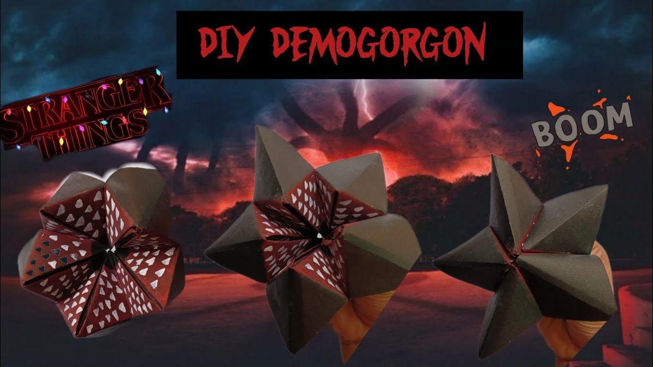 Diy Demogorgon | Easy Paper Art from Stranger things | Easy craft idea 