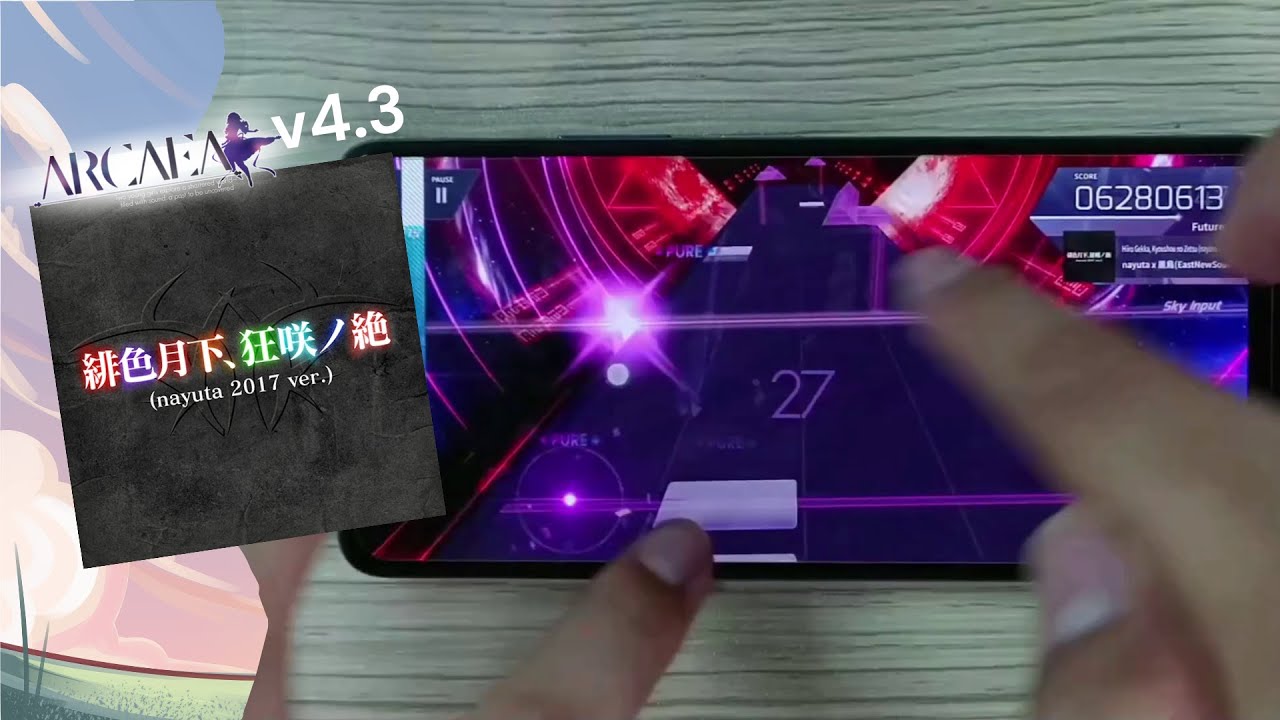 [Arcaea v4.3] Hiiro Gekka, Kyoushou no Zetsu (nayuta 2017 ver.) | Future Lvl. 10 | First Try