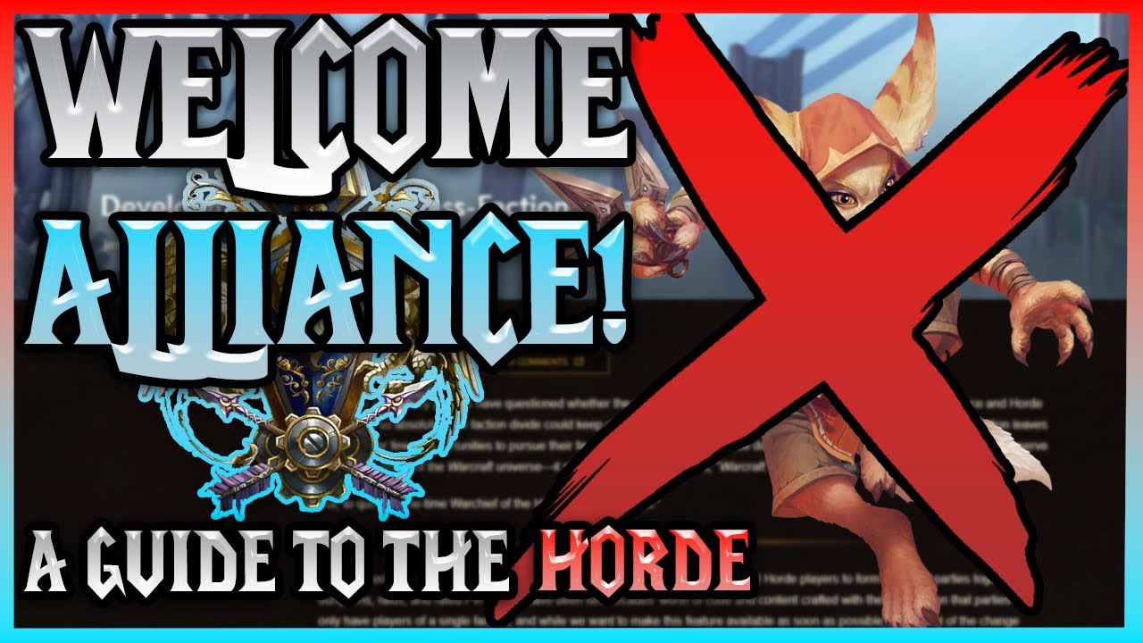 Helpful Guide to Alliance Players joining the Horde in 9.2.5