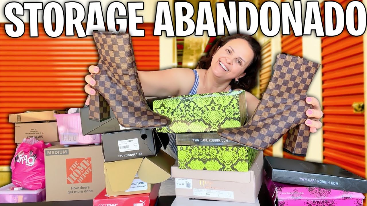 CHOCADA COM OS ACHADOS DO STORAGE ABANDONADO- SAPATOS  E TENIS DE MARCA