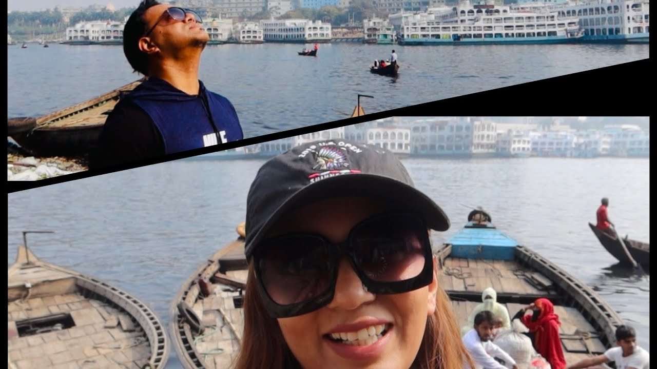 ঢাকার সদর ঘাট এবং মেঘনা নদী ( Dhaka Sadar Ghat and Meghna river ) Mujib Borsho Fireworks Bangladesh