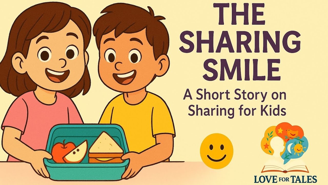 The Sharing Smile 😊 Short Moral Story for Kids | Love For Tales by Neha Watts