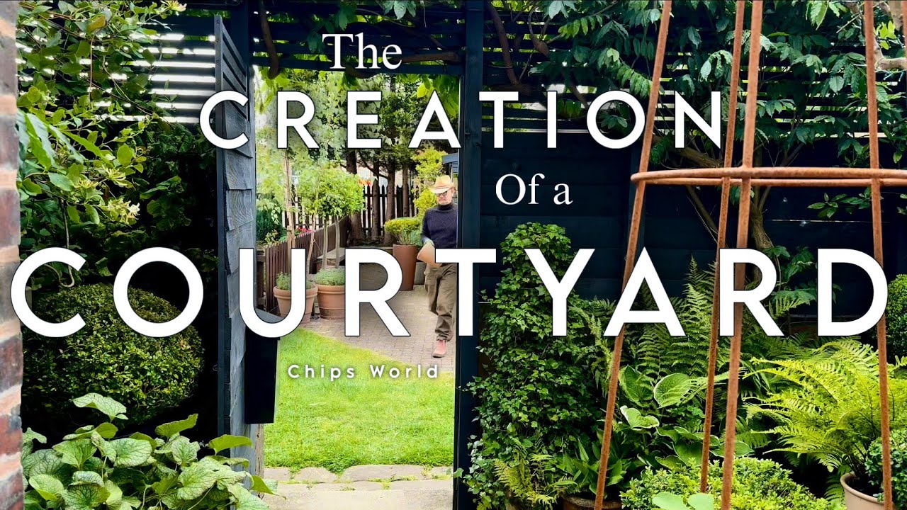 A Year in the Courtyard Garden : #courtyarddesign #smallgardenideas #courtyardgarden
