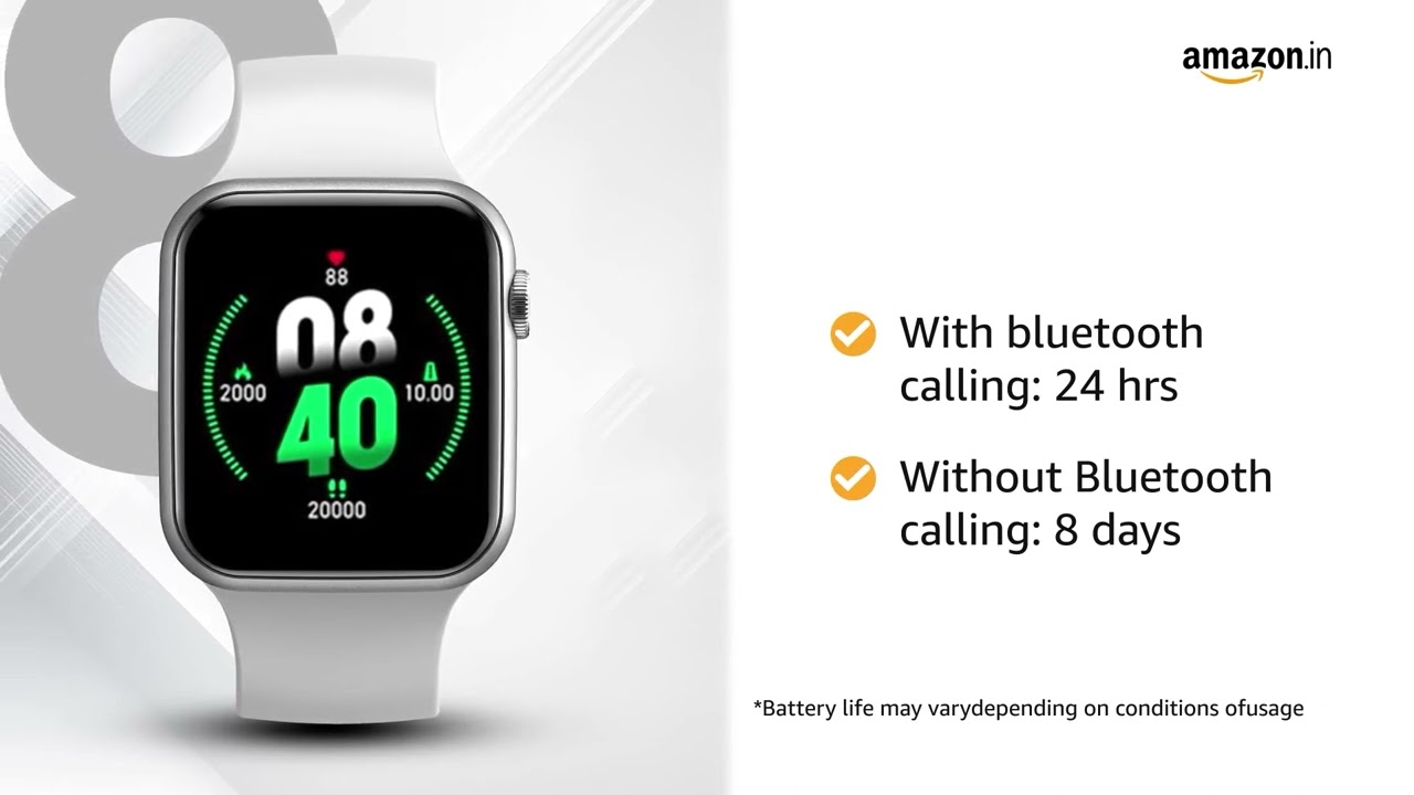 Fire-Boltt Ring Bluetooth Calling Smartwatch with Blood Oxygen Monitoring, Continuous Heart Rate