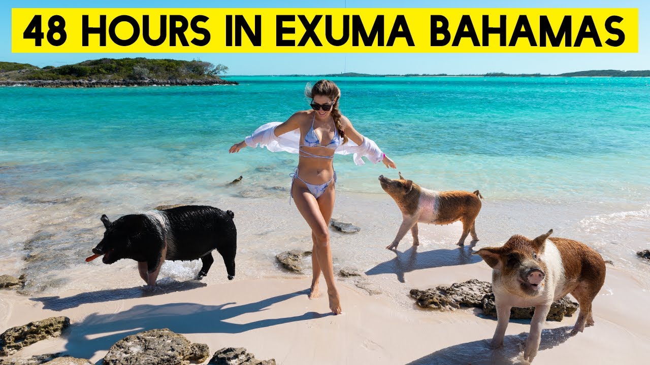 48 HOURS IN EXUMA BAHAMAS ft. swimming pigs, local restaurants + boating)
