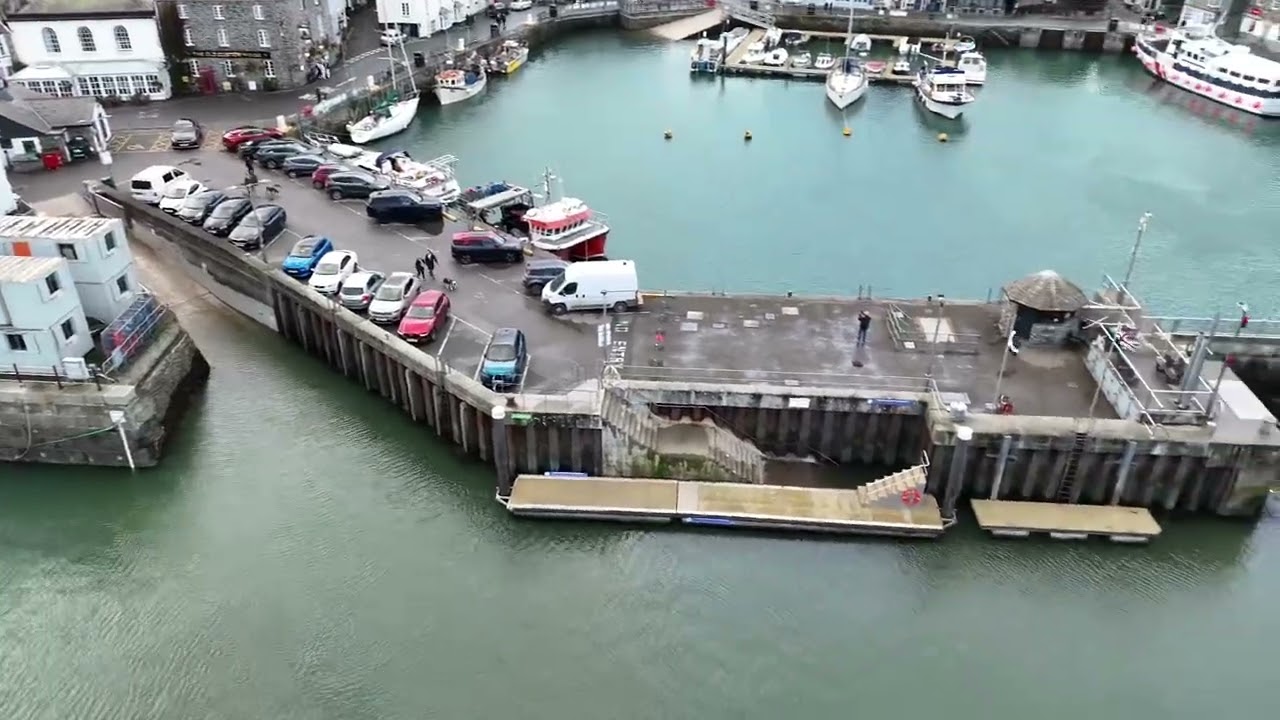 Padstow Harbour from above drone footage October 25th 2025