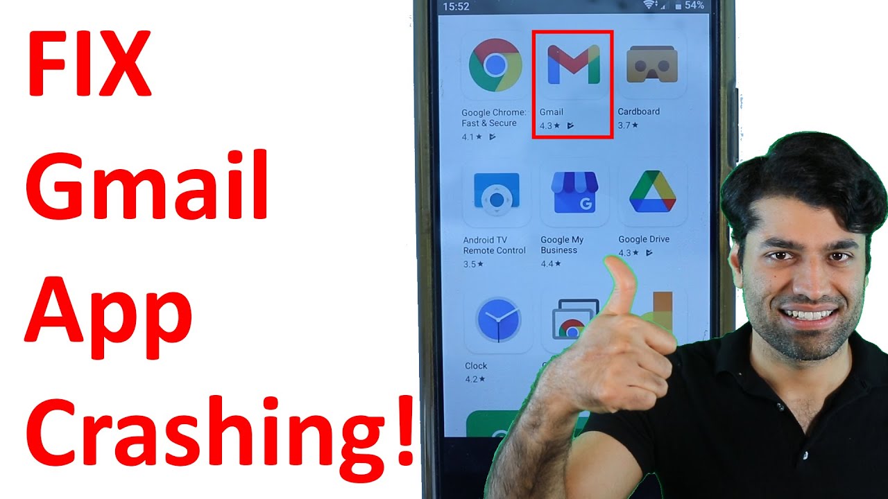 Gmail App Crashing Fix