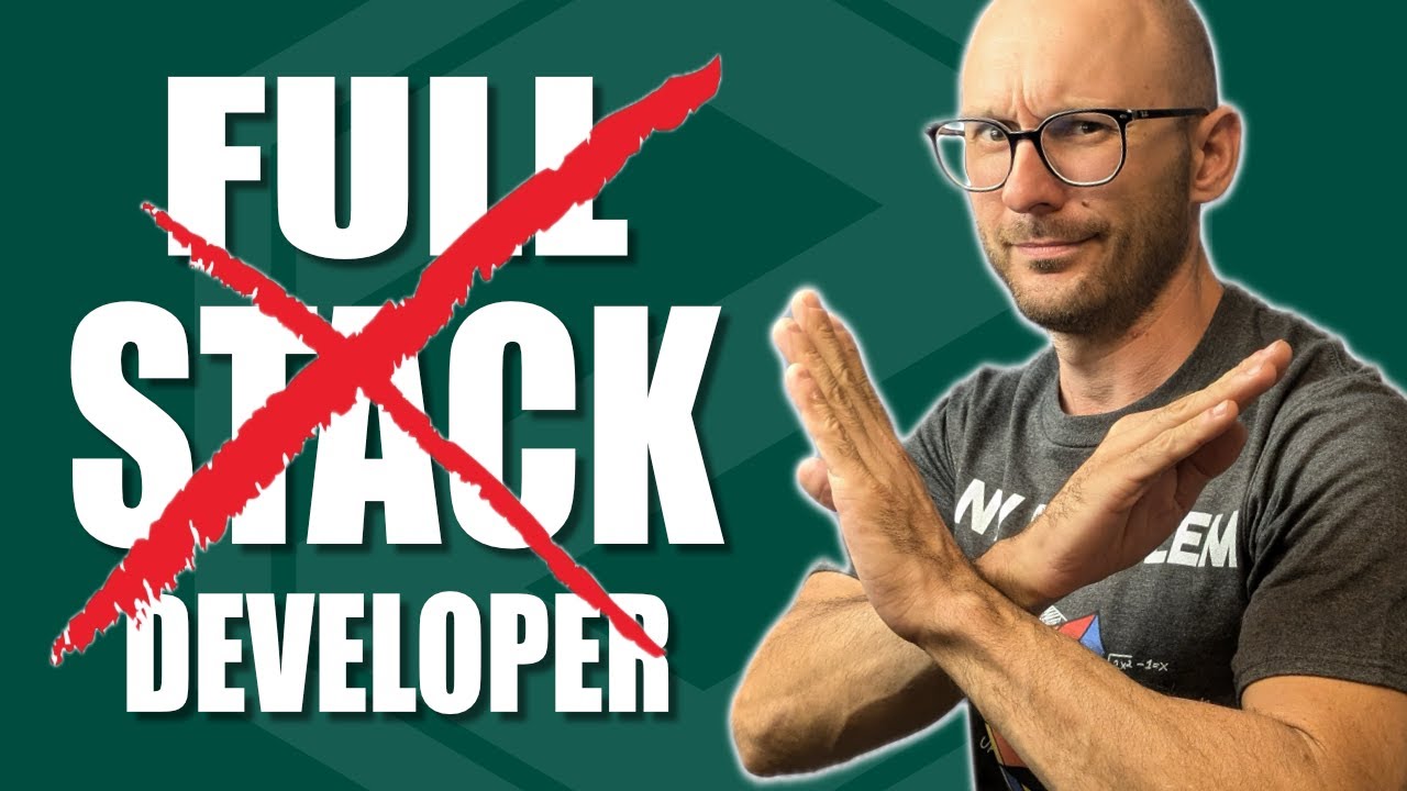 NON voglio più ESSERE un FULL-STACK developer