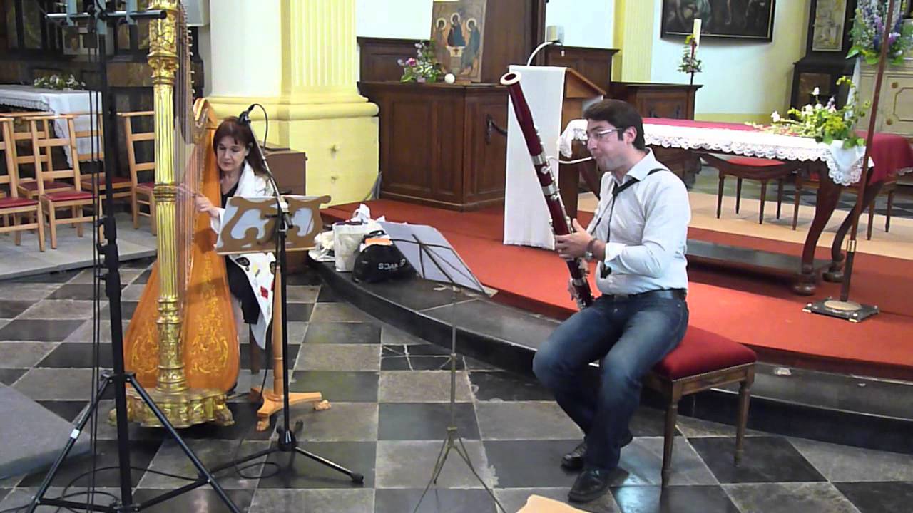 Joseph Lauber Sonatine for Fagot and Harp Allegro Moderato
