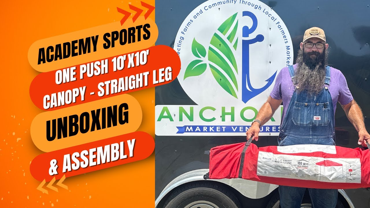 Academy Sports One Push Canopy: Unboxing & Setup in Minutes!  Plus Bonus Tip!