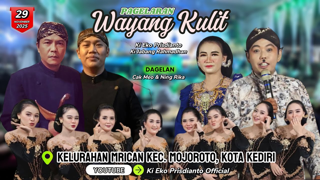 🔴 WAYANG KULIT KI EKO KONDHO PRISDIANTO | CAK MEO NING RIKA | KEL. MRICAN KEC. MOJOROTO KOTA KEDIRI