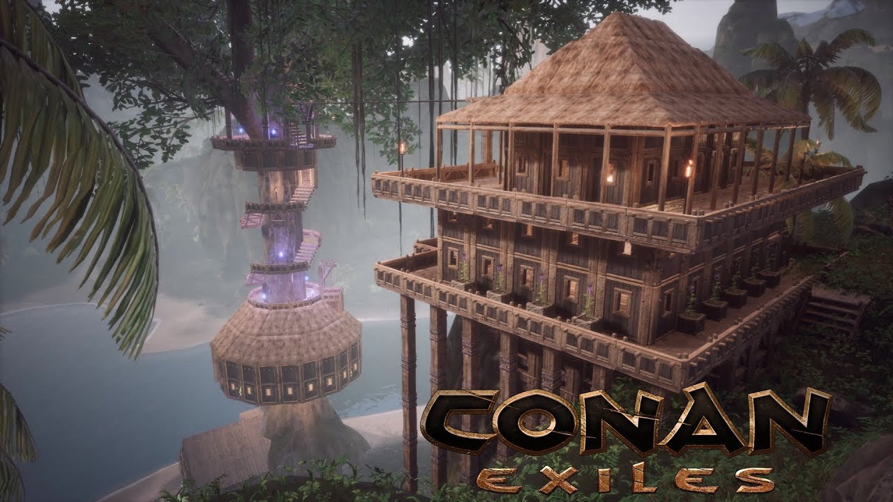 Conan Exiles - Treehouse Village Building (Speed Build)