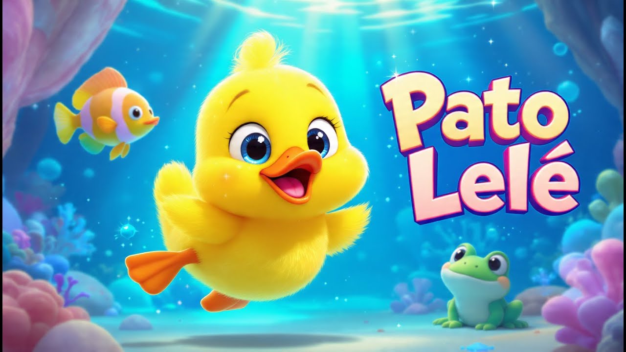 Pato Lelé na Lagoa Azul! 🦆 Música Infantil de Amizade e Alegria!