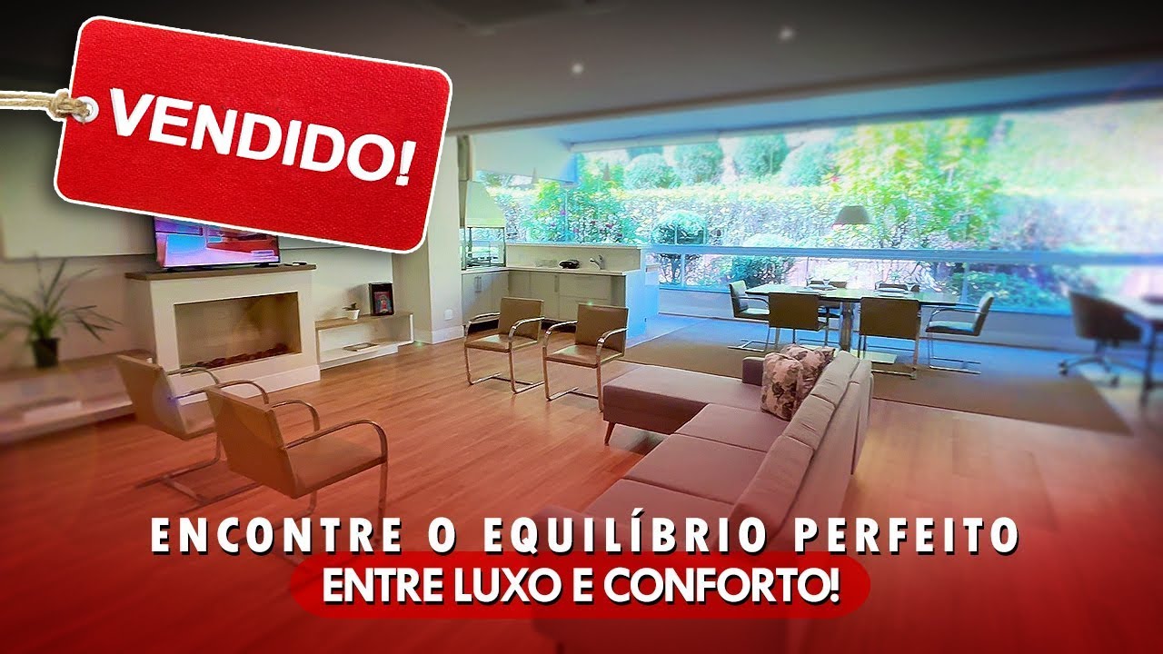✅ Vendido 🍁 Apartamento de 192 m² todo mobiliado. Com piscina, espaço gourmet e quadra de tênis