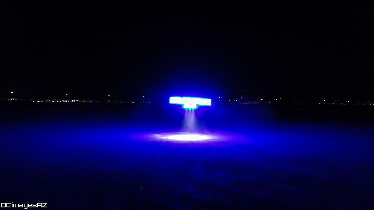 UFO Drone over 2,000 LEDs & tractor beam