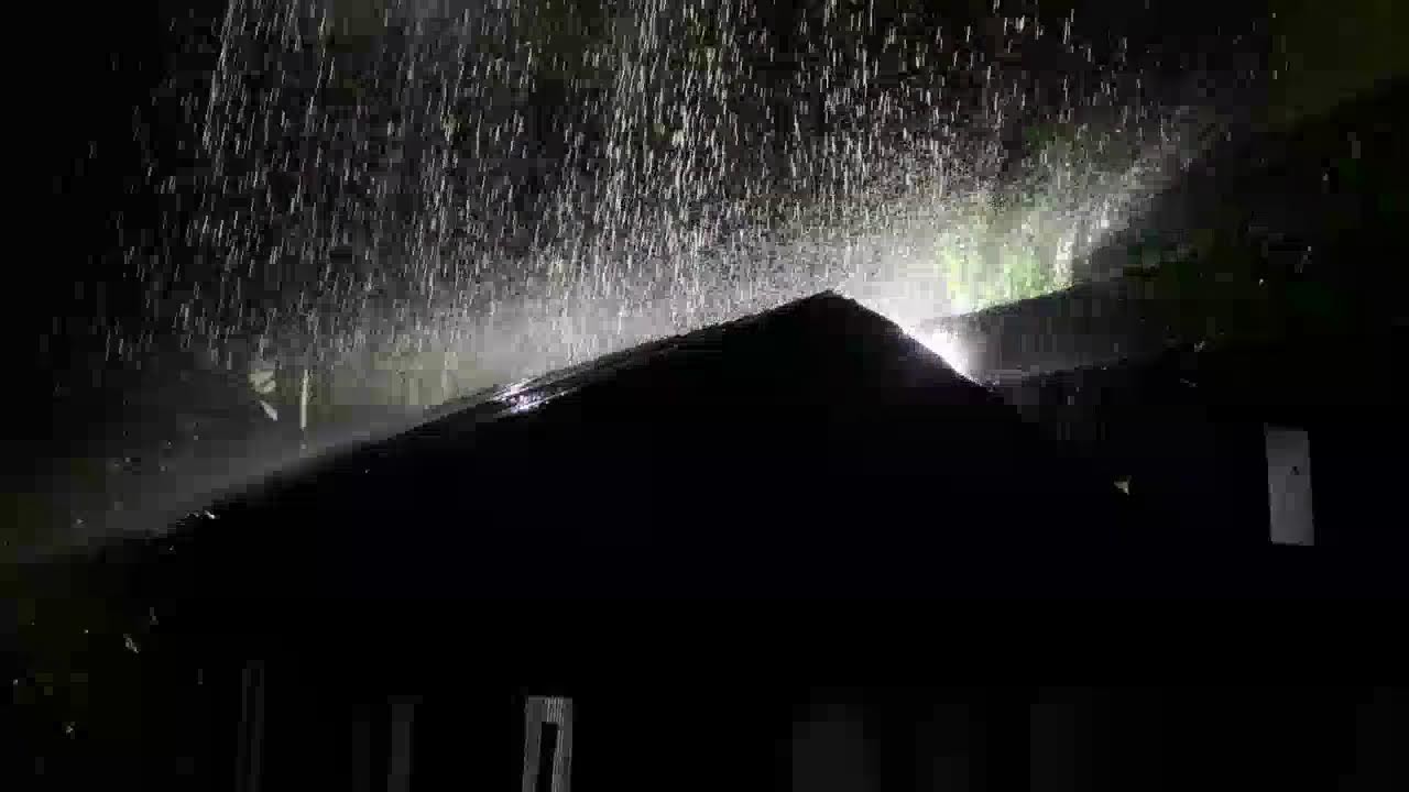 Relaxing Heavy Rain on Tin Roof for Instant Sleep