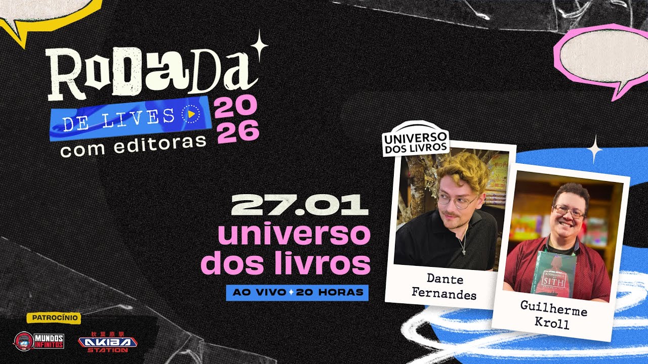 RODADA DE LIVES 2026 | Universo dos Livros 🇯🇵 MUITOS mangás e ANÚNCIO!