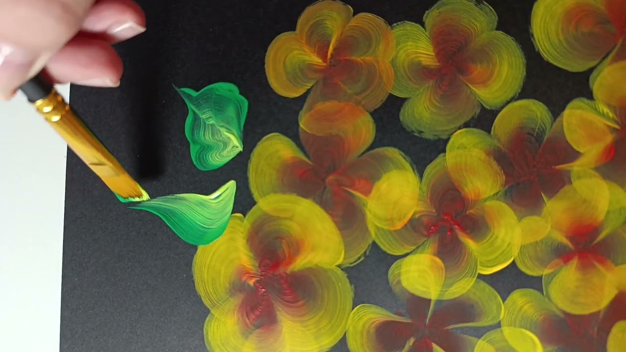 Beautiful & Relaxing Flower Drawing 🌸 | Easy and Calm Technique