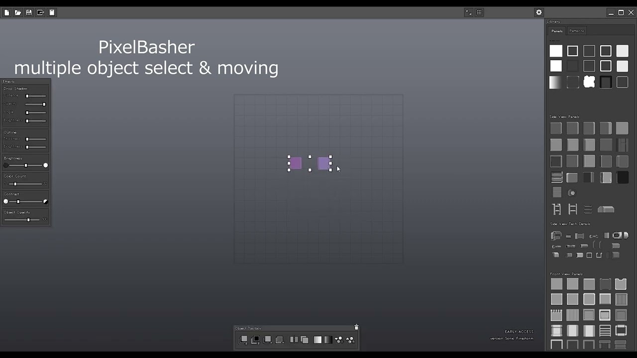 PixelBasher - multiple object select