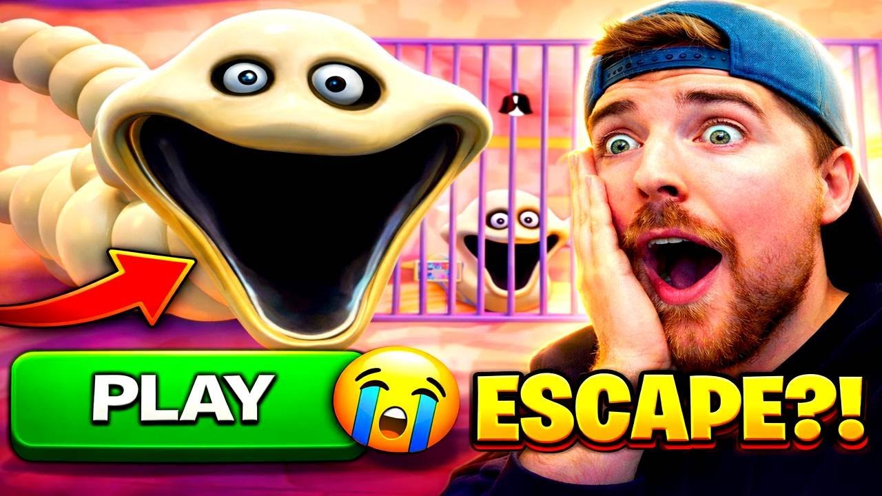 “A HUNGRY WORM RAN INTO A PRISON 😱 | MRBEAST” 
