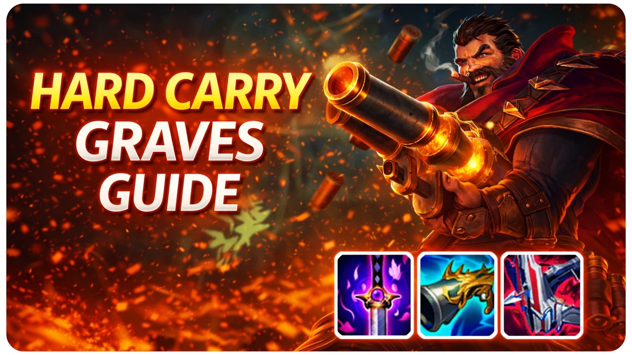 Rank 1 Graves Crit Build - How To Carry Games in Season 16
