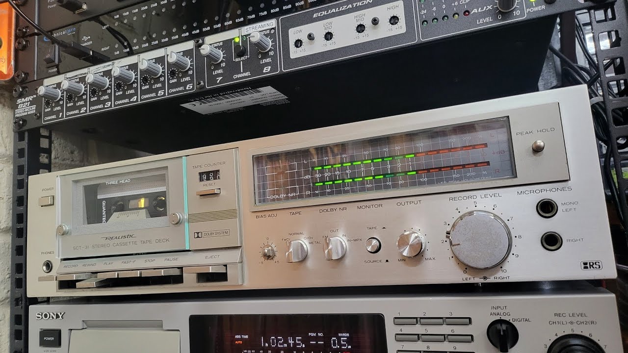 REALISTIC SCT-31 3HEADS CASSETTE DECK