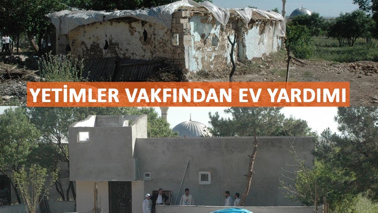Yetimler Vakfından mağdur aileye yeni ev yardımı