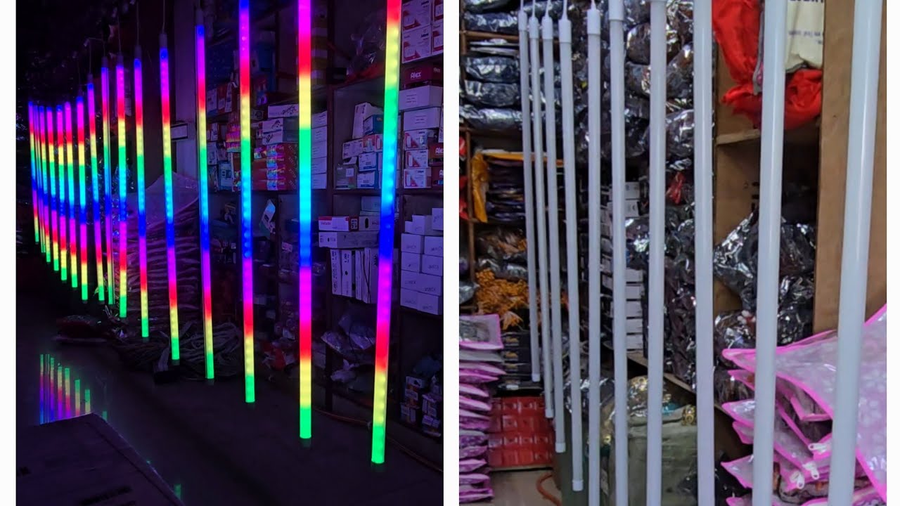 Ac direct RGB Tube Light 4FEET Round Running tube Light 7colour waterproof high quality 👌 #shorts