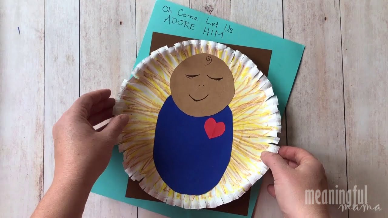 Jesus in the Manger Nativity Craft for Kids