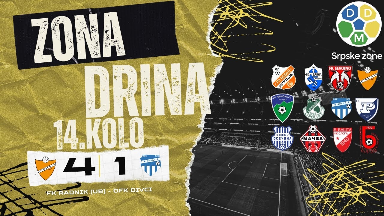 Zona Drina Sezona 2025/26 14. Kolo FK Radnik (UB) 4:1 OFK Divci