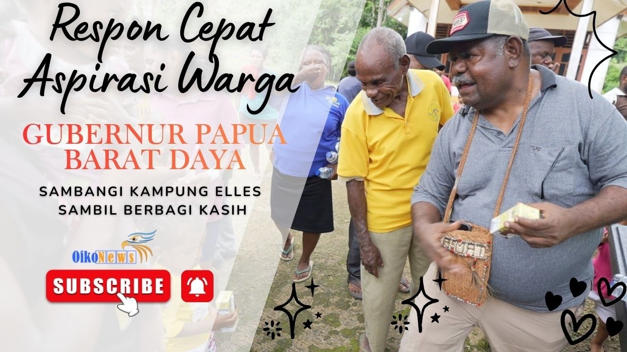 Respon Cepat Aspirasi Warga, Gubernur Papua Barat Daya Sambangi Kampung Elles Sambil Berbagi Kasih