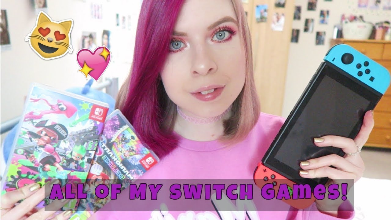 MY NINTENDO SWITCH GAMES + ACCESSORIES! // Kawaiikaty