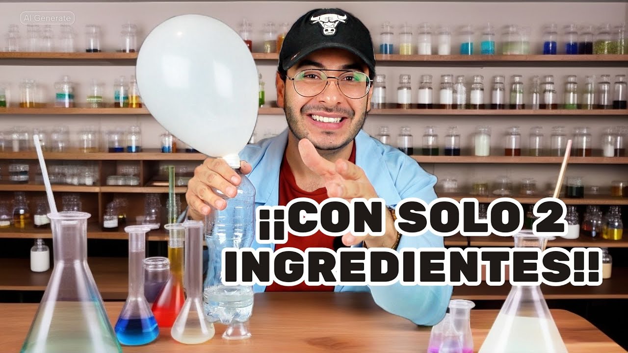 3 EXPERIMENTOS FÁCILES CON VINAGRE Y BICARBONATO DE SODIO - Experimentos Caseros | Todos Sabios
