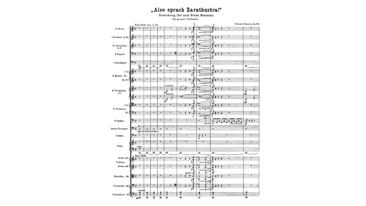 Richard Strauss: Also sprach Zarathustra, Op. 30, TrV 176 (with Score)
